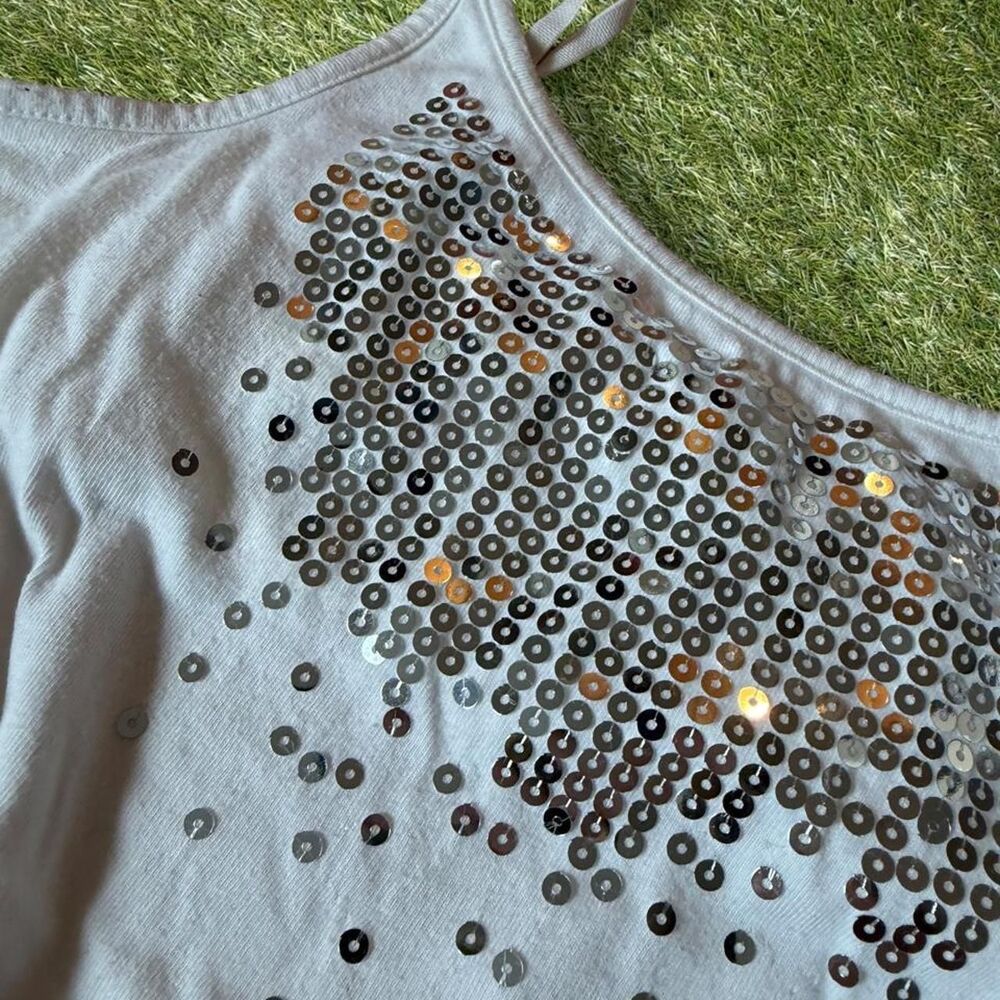 Justice Women's White and Grey Vest